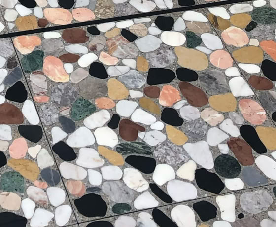 Création d’un paillasson en Terrazzo