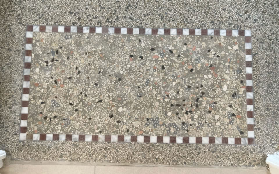 Création d’un paillasson en Terrazzo