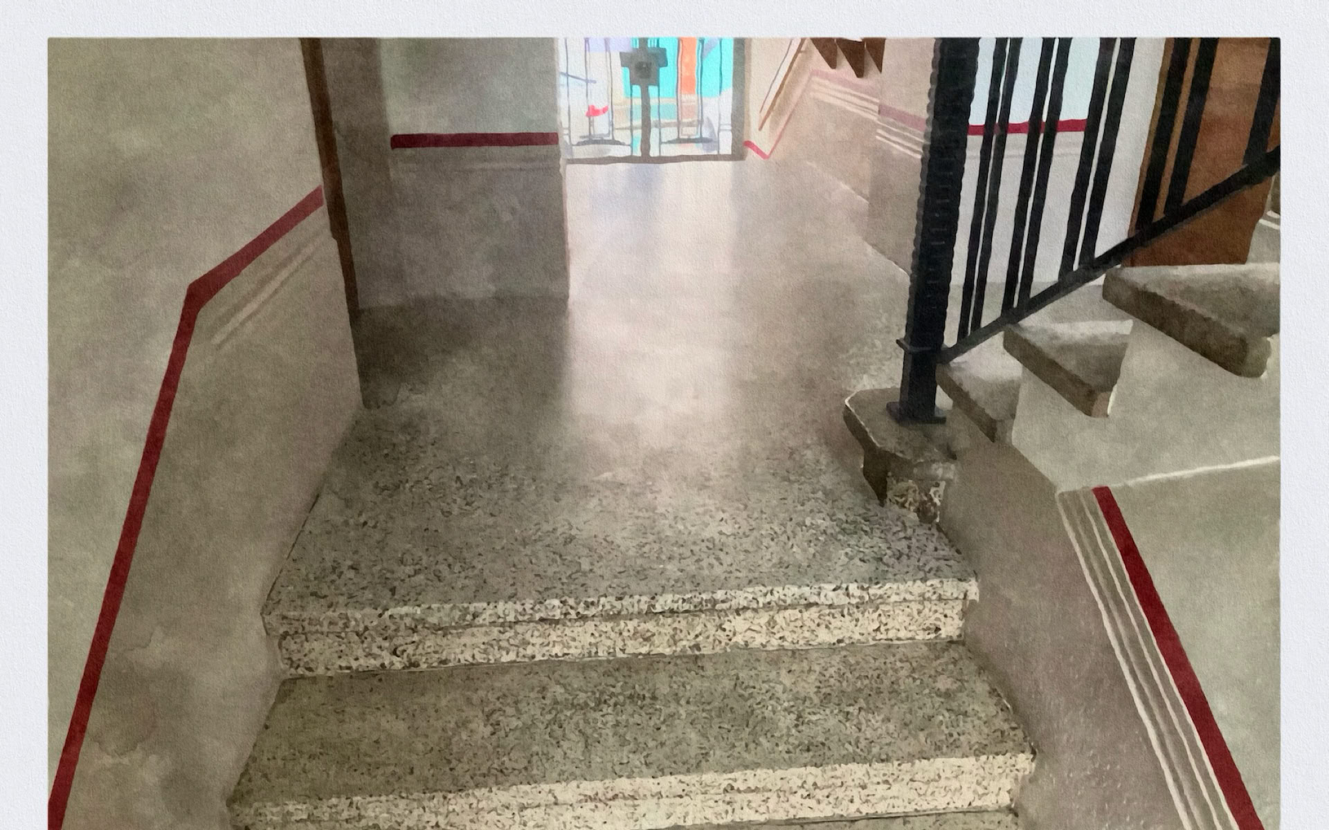 Rénovation granito hall d'entrée 1954