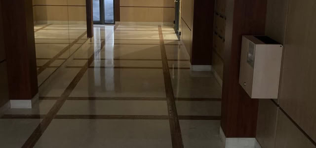 Cristallisation de sol en marbre