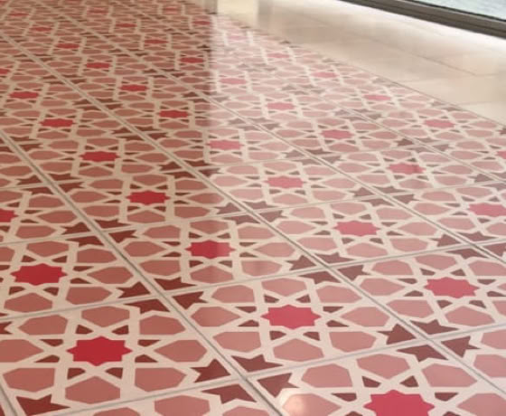 Rénovation de mosaïque de marbre