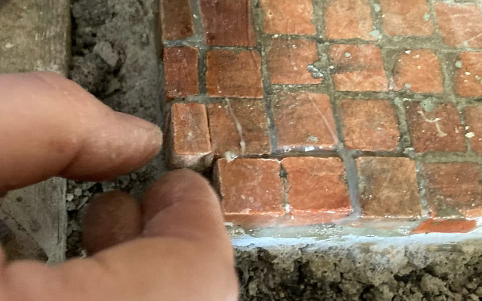 Rénovation de mosaïque de marbre