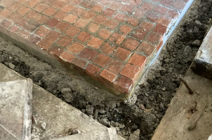 Rénovation de mosaïque de marbre
