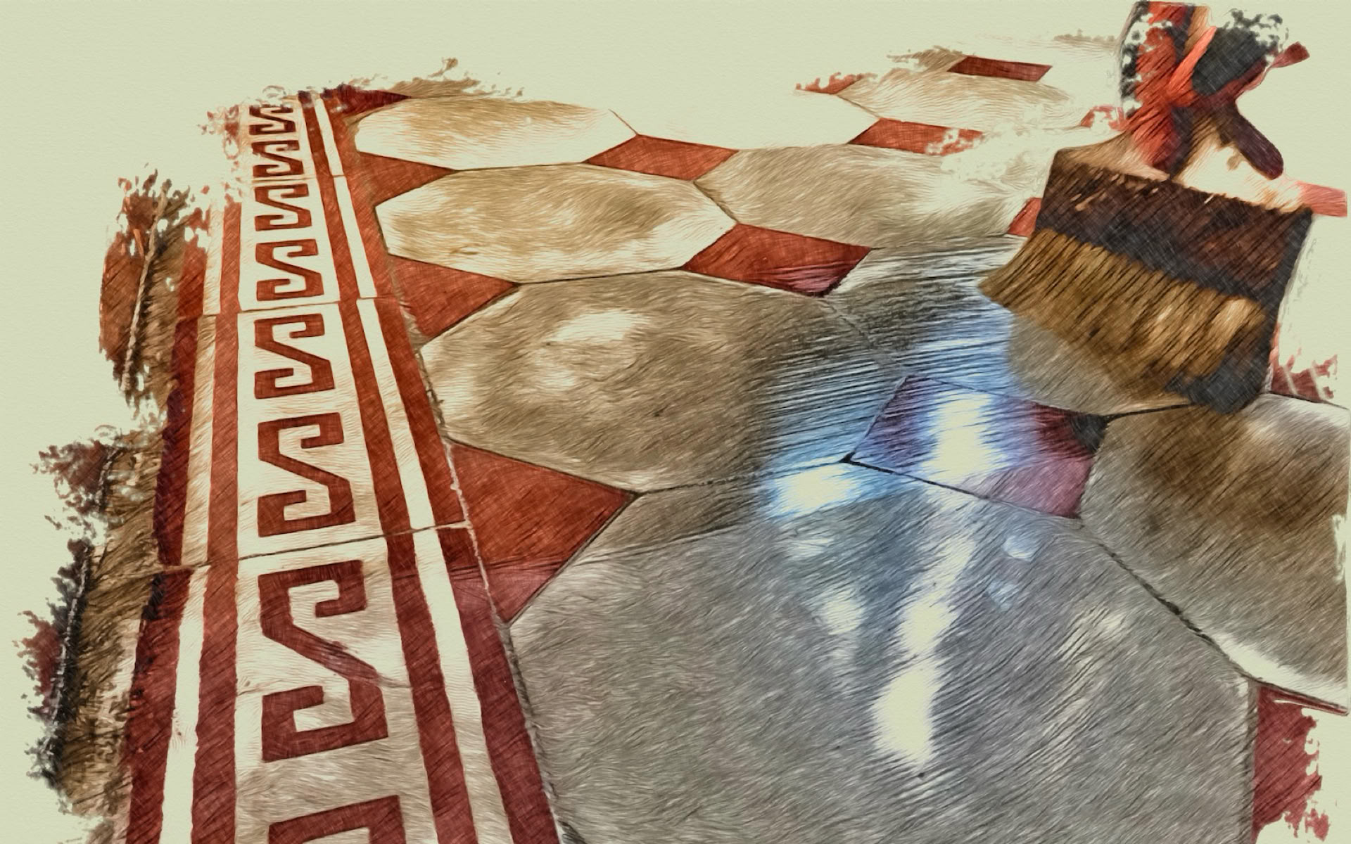 Protection des tomettes, carreaux ciment, et autres...