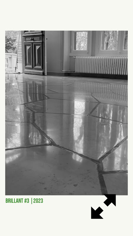 Cristallisation de sol en marbre