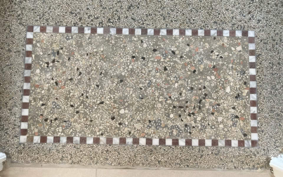 Création d’un paillasson en Terrazzo