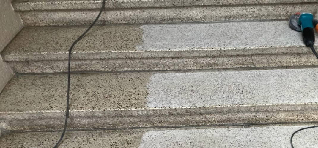 Rénovation granito hall d'entrée 1954