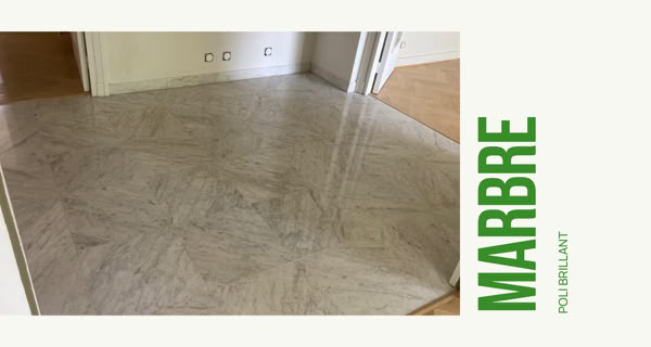 Cristallisation de sol en marbre