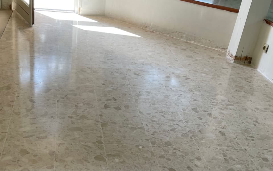 Rénovation de Terrazzo Botticino résine